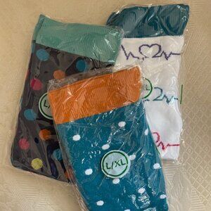NWT 3 pack colorful circulation support socks size L/XL